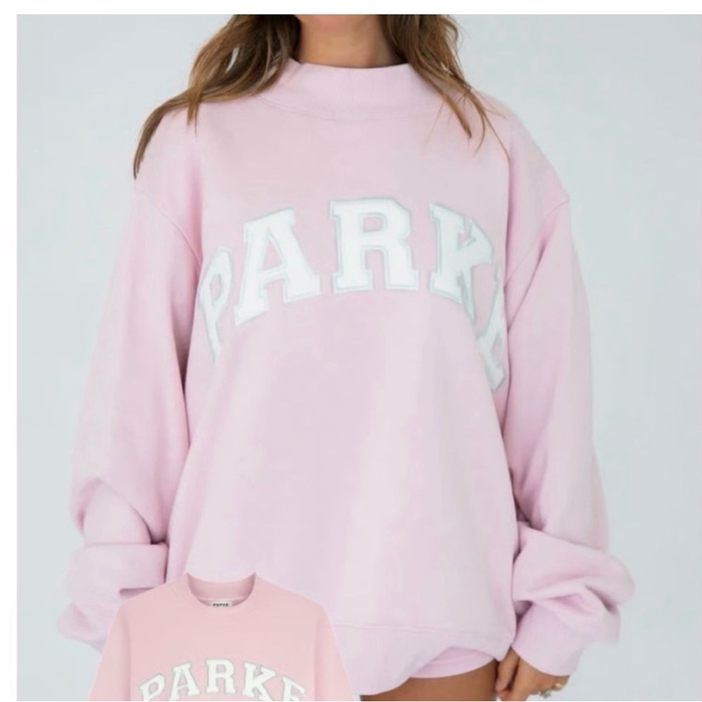 Parke Sprinkle Pink Oversized Sweatshirt